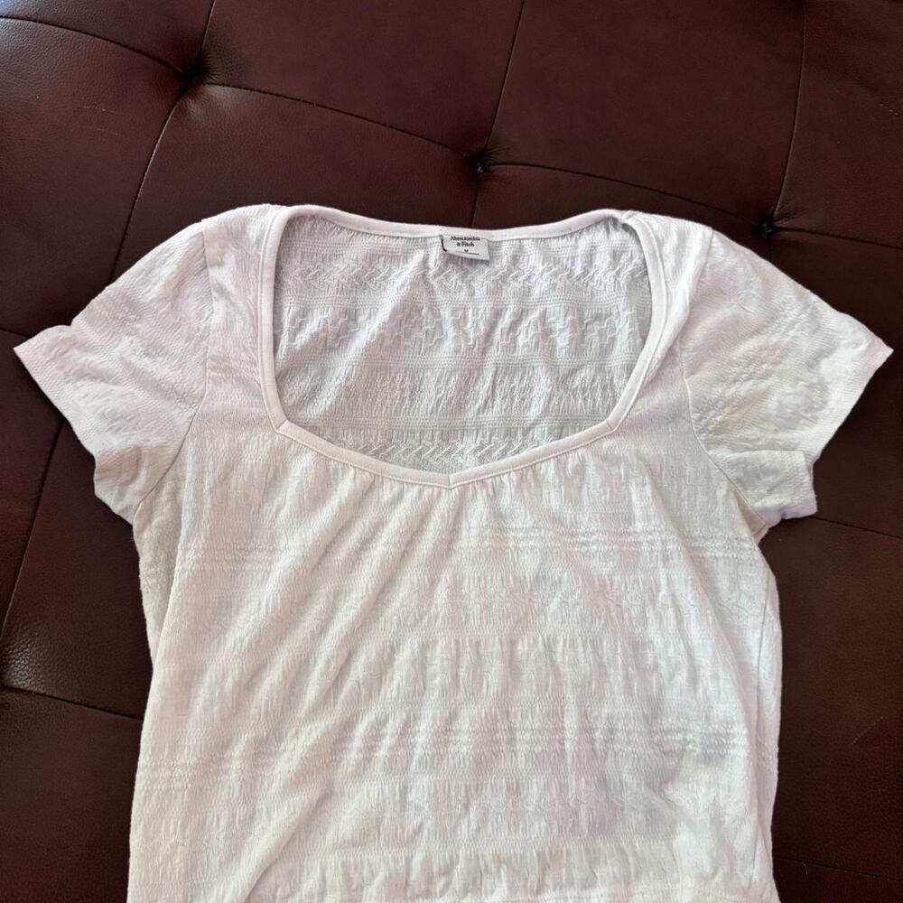 Abercrombie fitch white textured